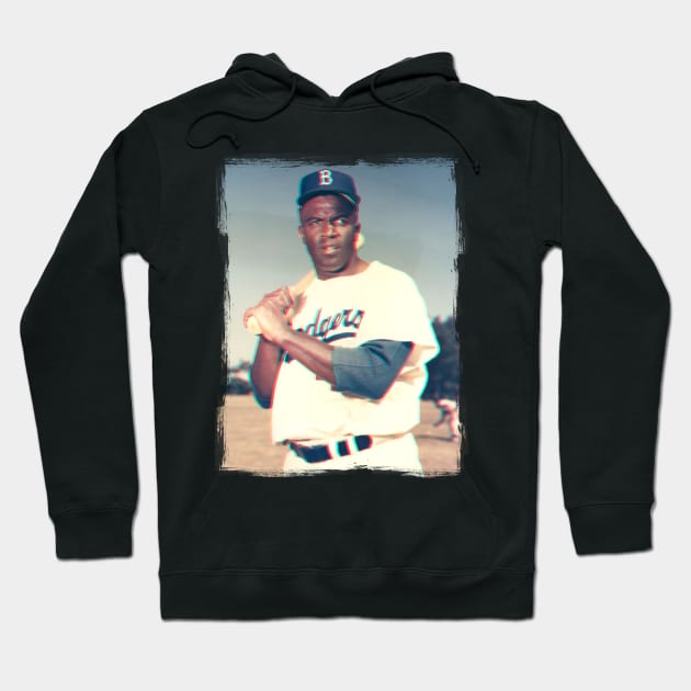 Jackie Robinson 3D effect Hoodie by Buff Geeks Art